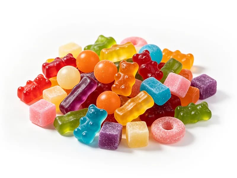 Gummy supplement dosage form presentation