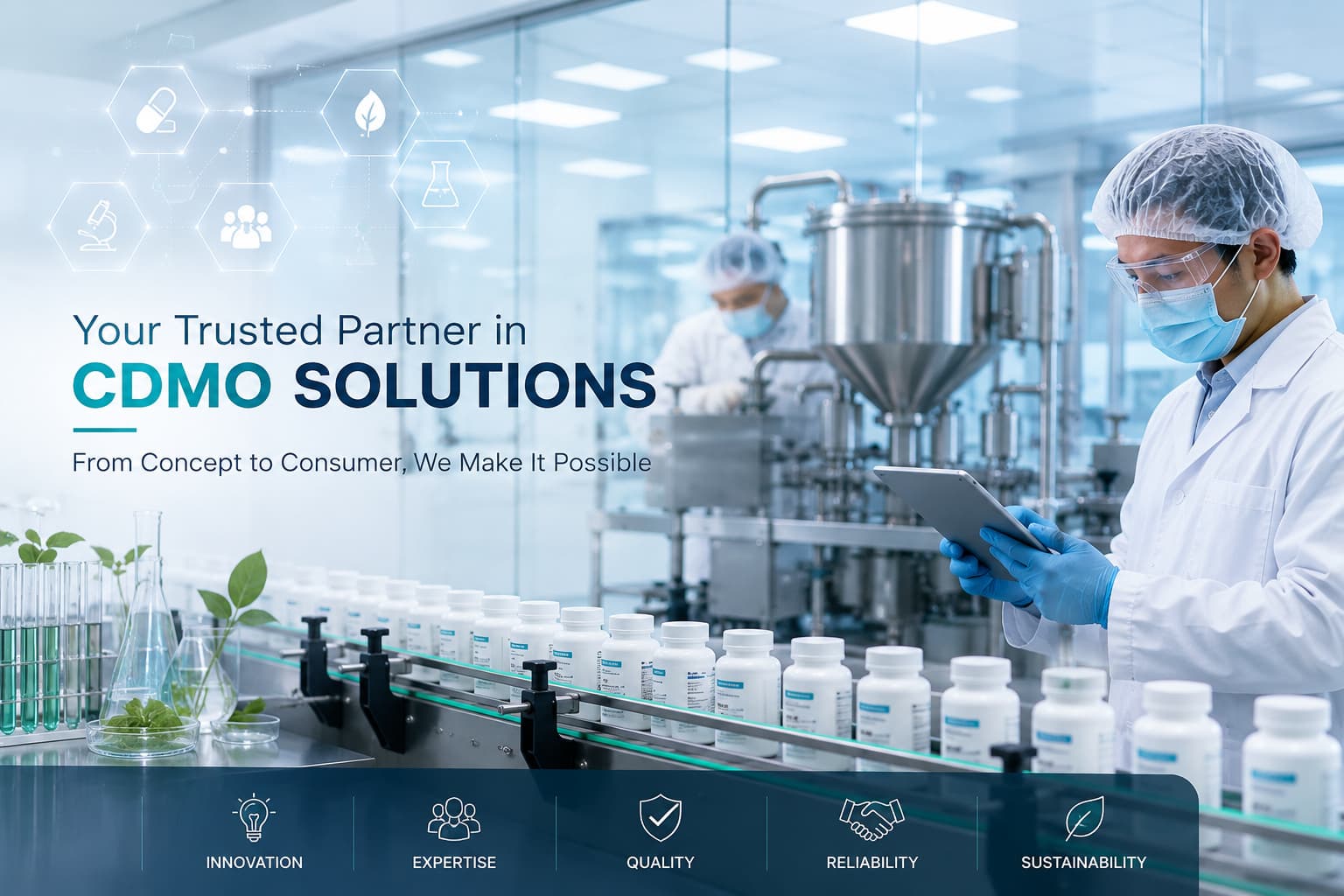 Bodakang Bio directly operated bottle filling line for OEM and ODM production