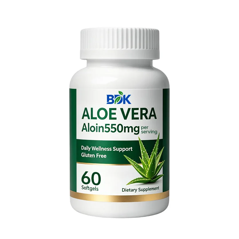 Aloe Vera Softgels private label product presentation