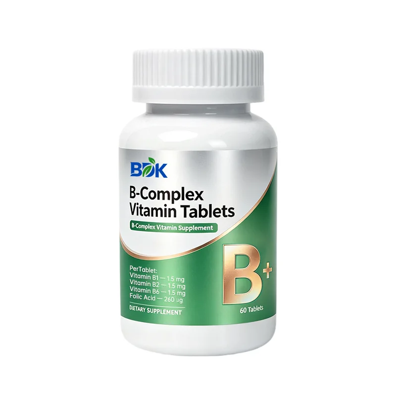 B-Complex Vitamin Tablets private label product presentation