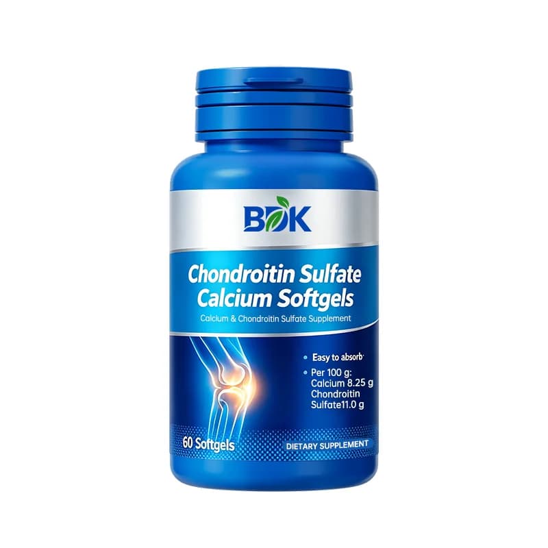 Calcium & Chondroitin Sulfate Softgels private label product presentation