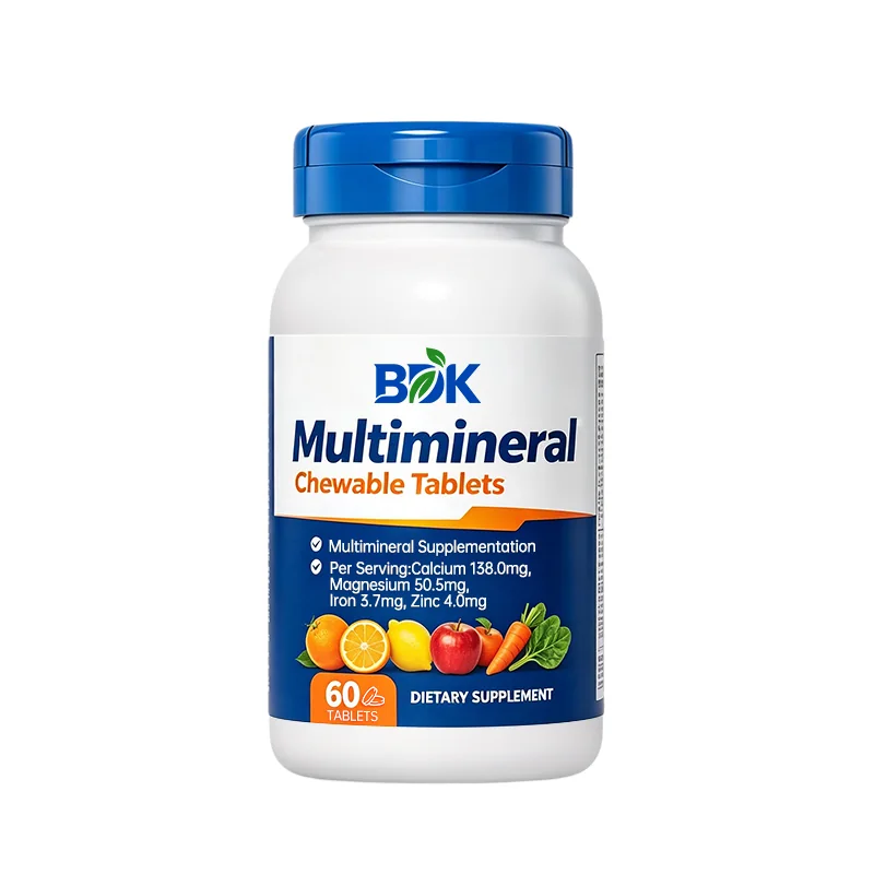 Multimineral Chewable Tablets supplement product presentation