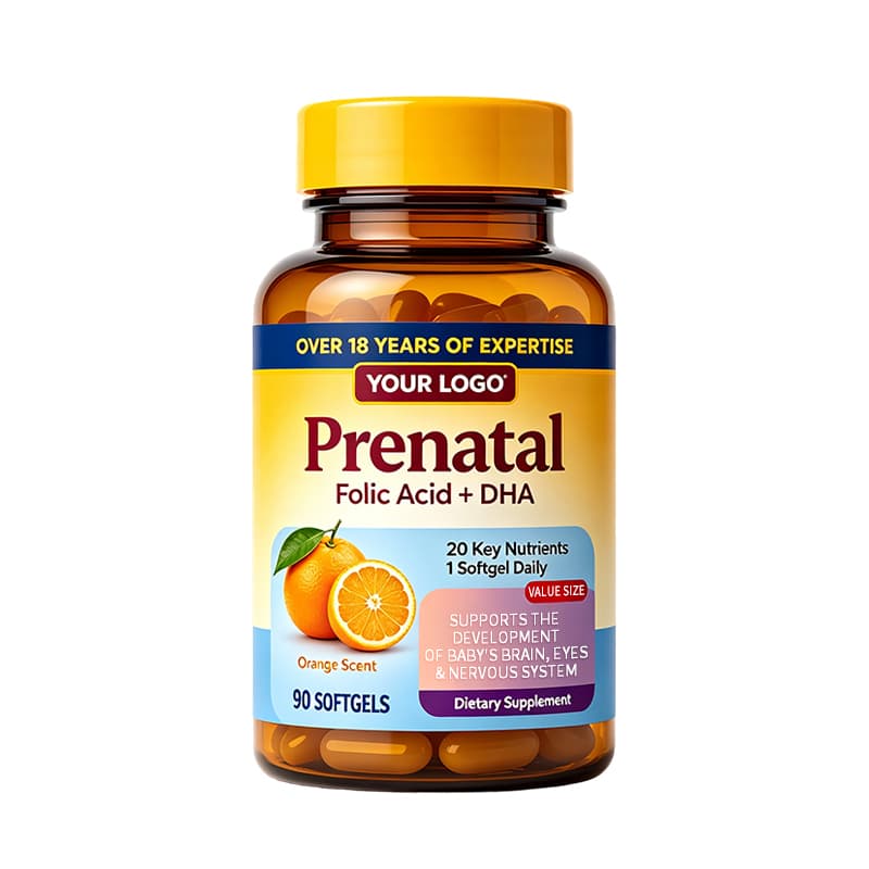 Prenatal Vitamins private label product presentation