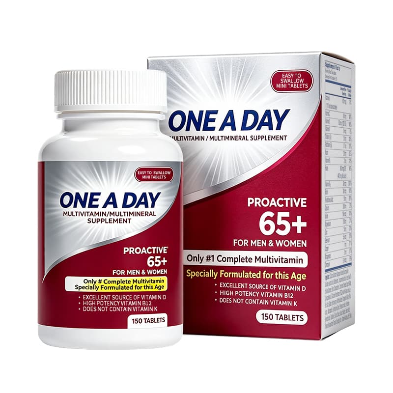 Senior Nutrition Supplements private label product presentation