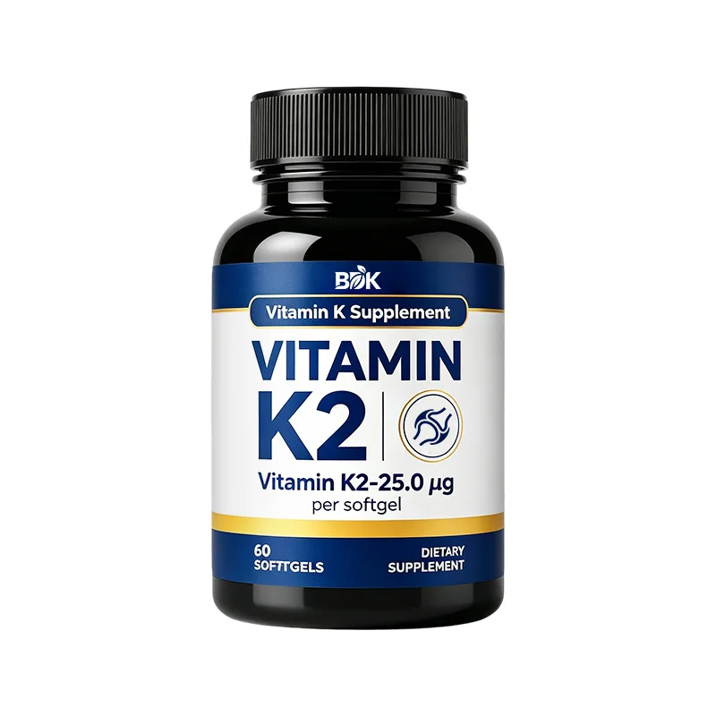 Vitamin K2 Softgels supplement product presentation